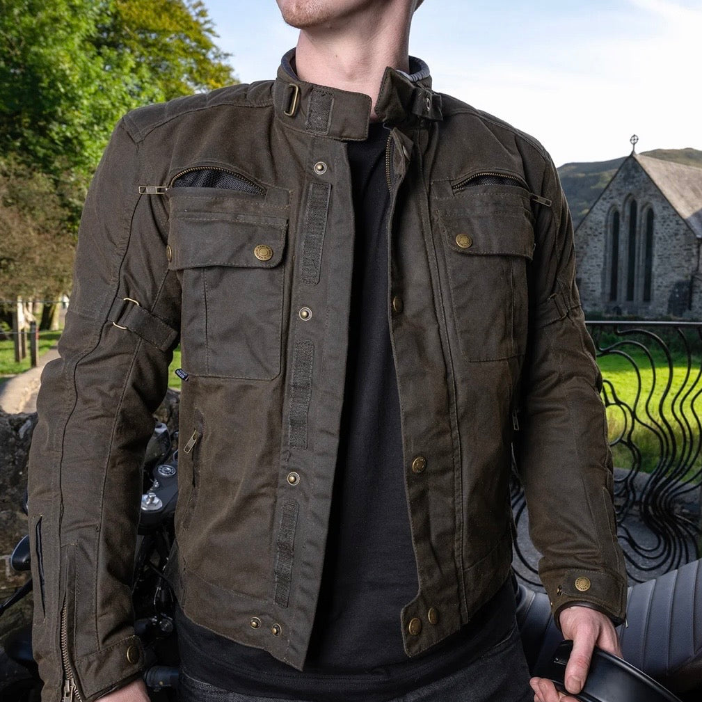 MERLIN （マーリン） 防寒最強 ワックスコットンジャケット "Barton II Waxed Cotton Jacket" 【オリーブ】