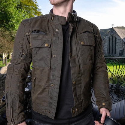 MERLIN （マーリン） 防寒最強 ワックスコットンジャケット "Barton II Waxed Cotton Jacket" 【オリーブ】