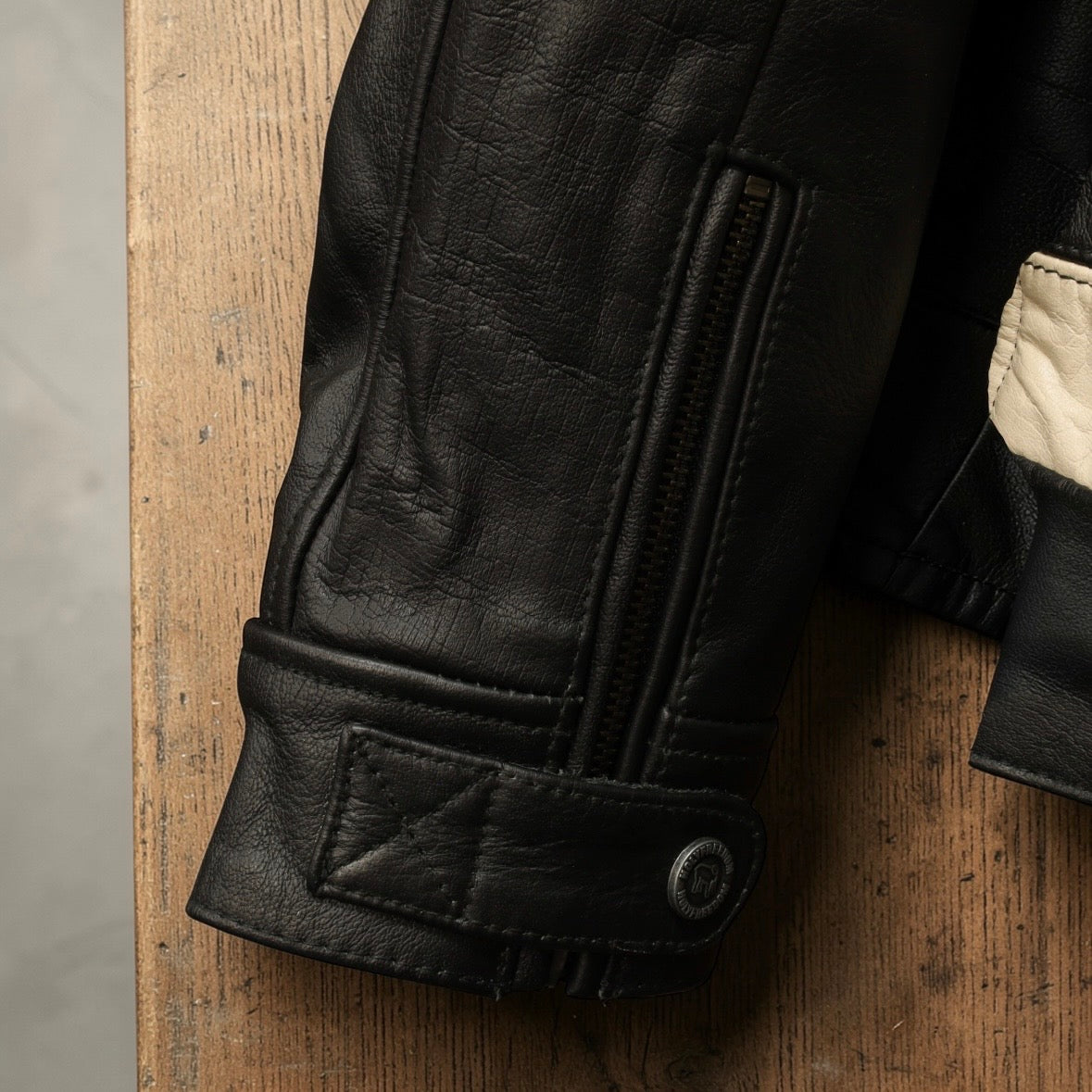 HOLYFREEDOM ホーリーフリーダム パッチワーク レザージャケット ”ZERO BONNEVILLE JACKET" 【ブラック/チェッカー】