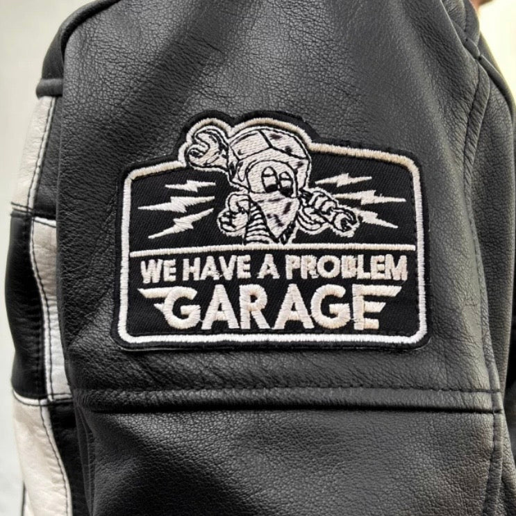 HOLYFREEDOM ホーリーフリーダム パッチワーク レザージャケット ”ZERO BONNEVILLE JACKET" 【ブラック/チェッカー】