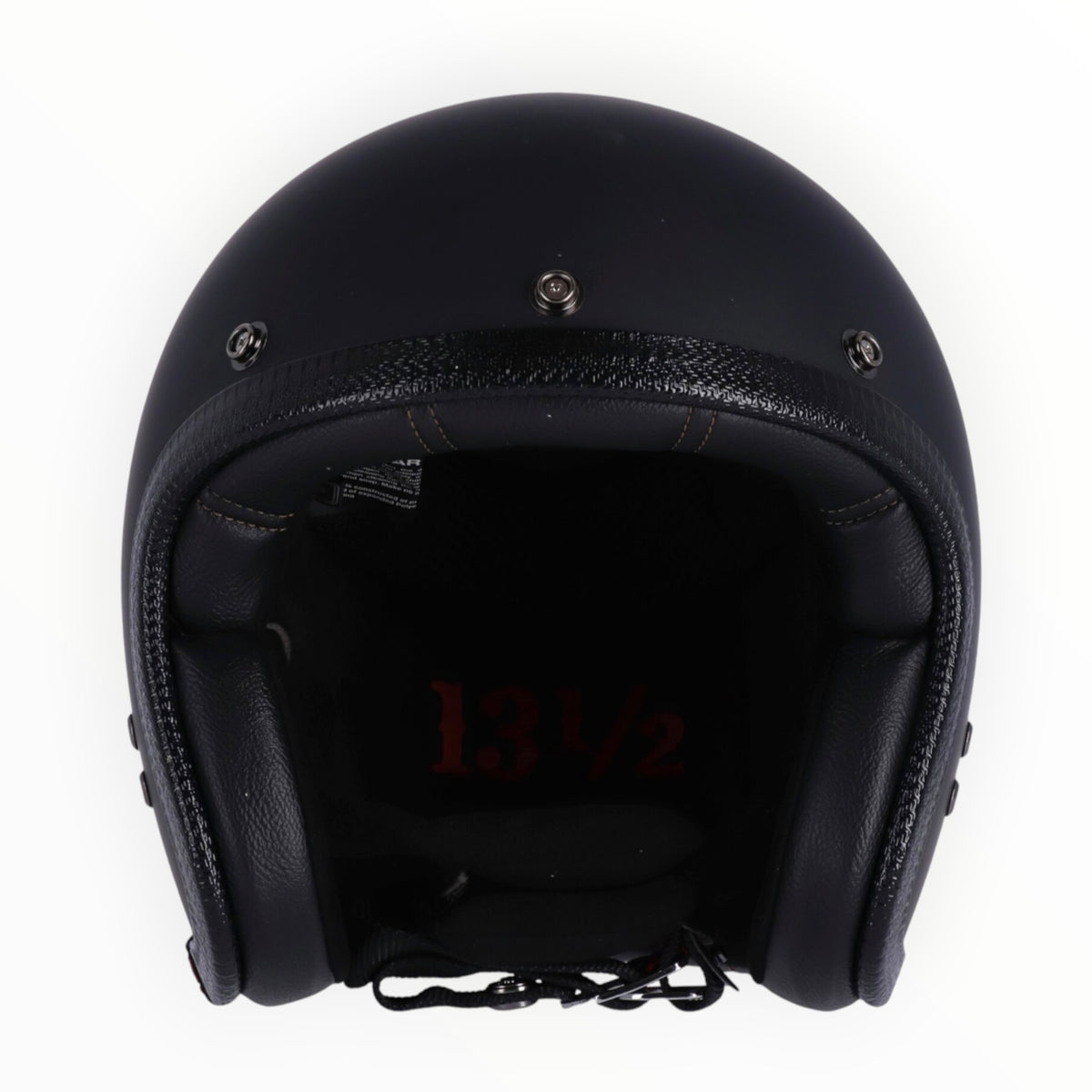 13 1/2（サーティーアンドアハーフ）”Skull bucket" ジェットヘルメットmatte black 【装飾品】