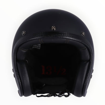 13 1/2（サーティーアンドアハーフ）”Skull bucket" ジェットヘルメットmatte black 【装飾品】