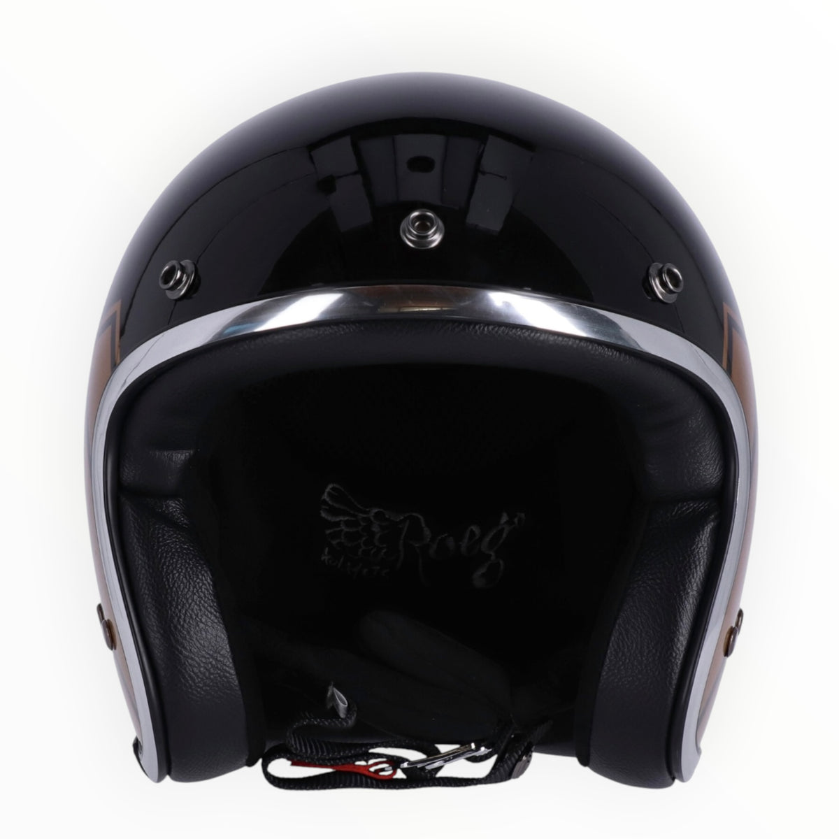 13 1/2（サーティーアンドアハーフ）”Skull bucket" ジェットヘルメット black【装飾品】