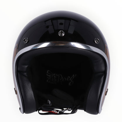 13 1/2（サーティーアンドアハーフ）”Skull bucket" ジェットヘルメット black【装飾品】