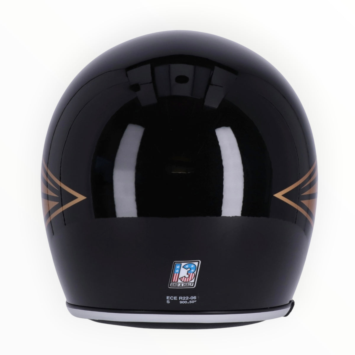 13 1/2（サーティーアンドアハーフ）”Skull bucket" ジェットヘルメット black【装飾品】
