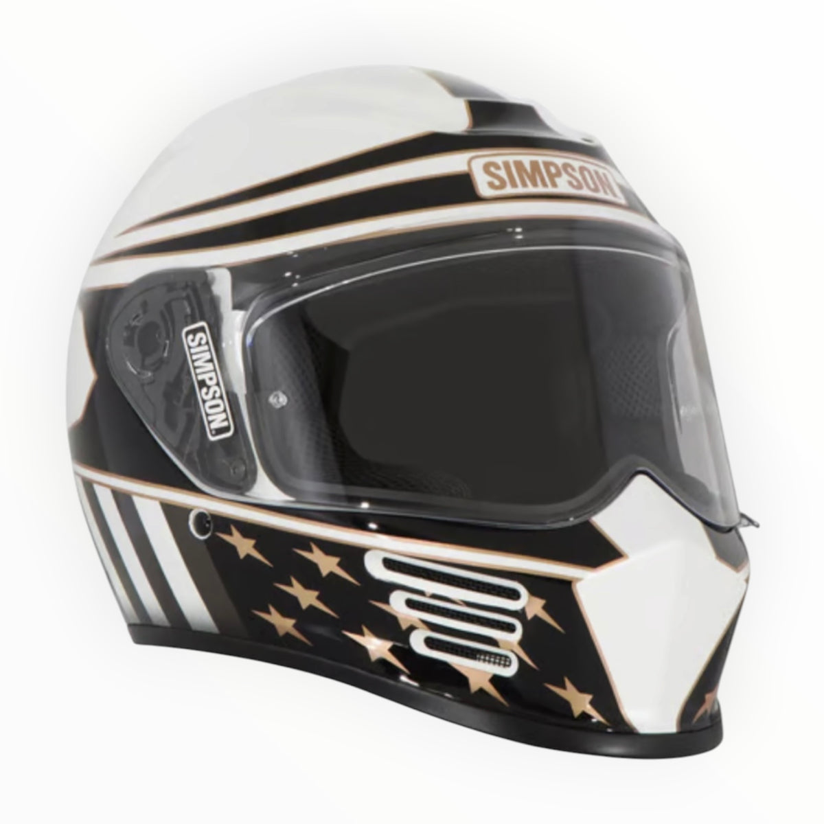 SIMPSON シンプソン ”Speed"  フルフェイスヘルメット Americana Gold 【装飾品】
