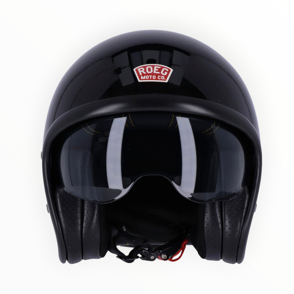 Roeg ローグ "SUNDOWN" ジェットヘルメット Gloss black【装飾品】