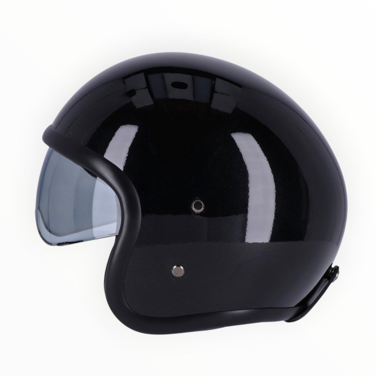 Roeg ローグ "SUNDOWN" ジェットヘルメット Gloss black【装飾品】