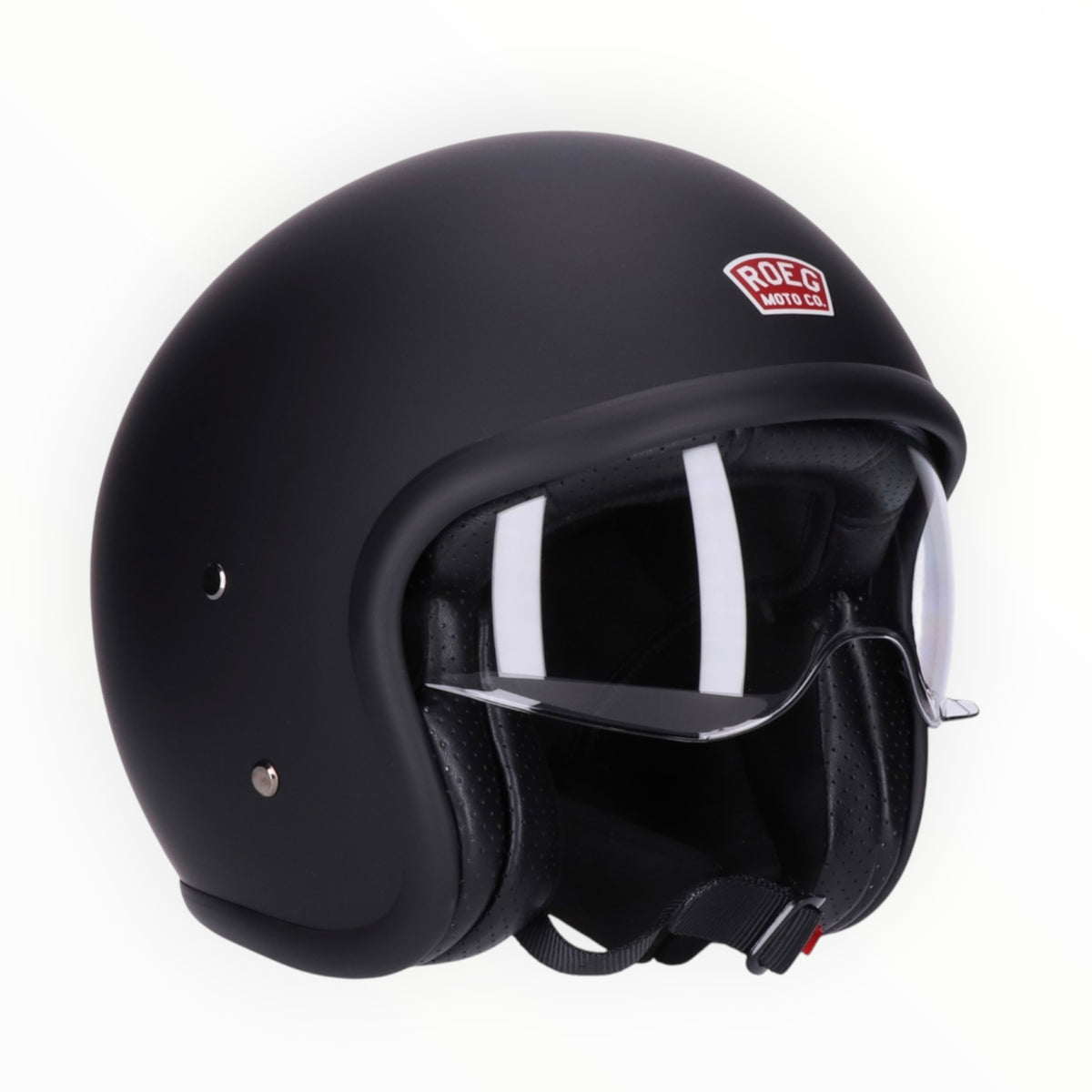 Roeg ローグ "SUNDOWN" ジェットヘルメット matte black【装飾品】