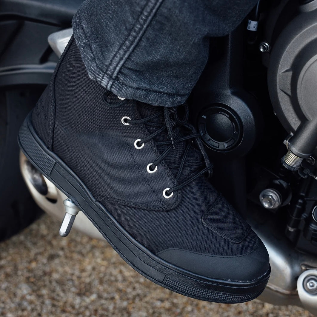 MERLIN マーリン ライディングシューズ "Knots Canvas D3O Boot" 【ブラック】