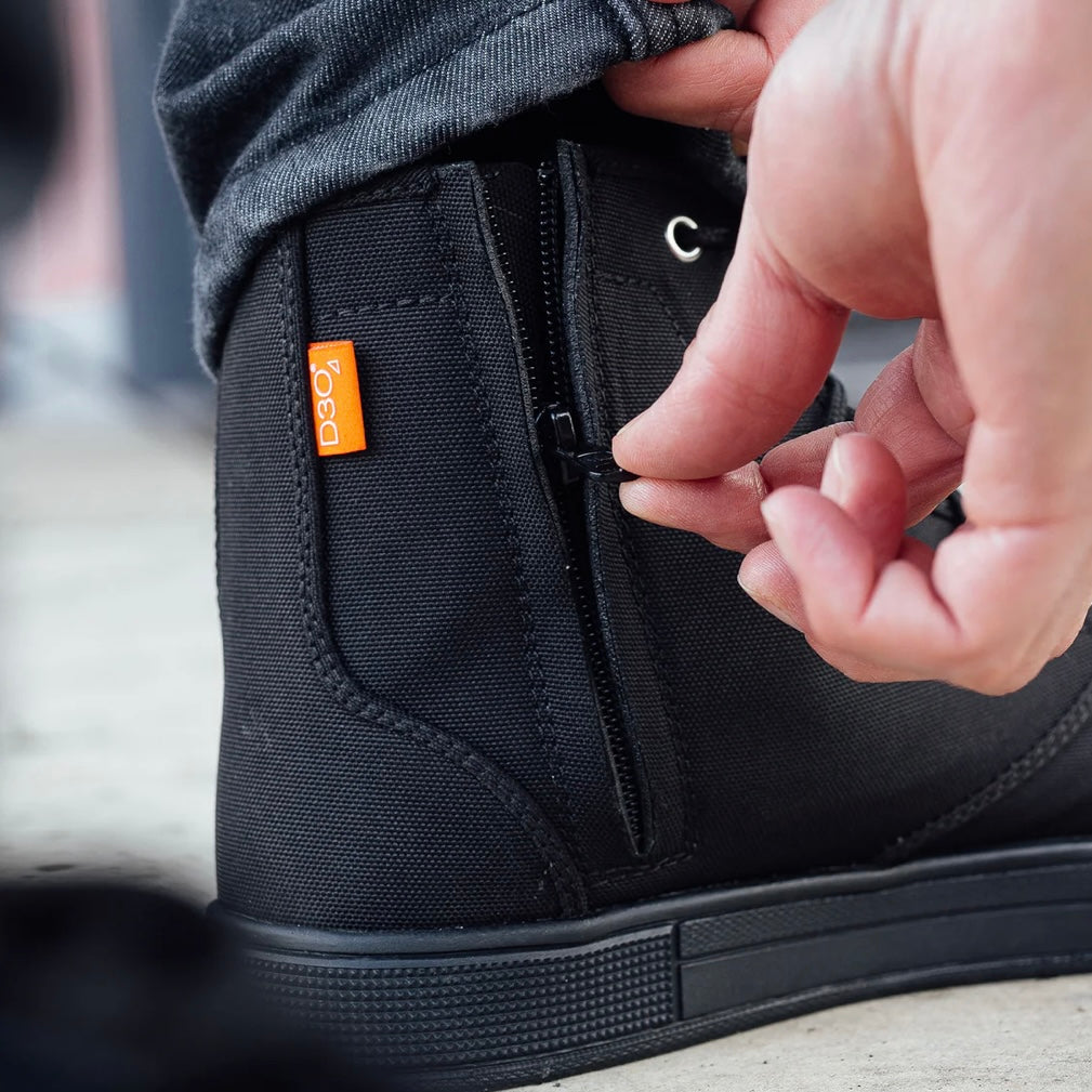 MERLIN マーリン ライディングシューズ "Knots Canvas D3O Boot" 【ブラック】