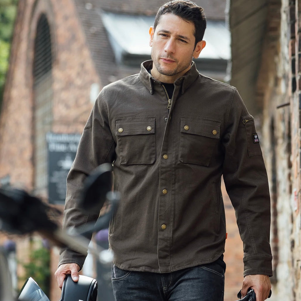ストレッチシャツジャケット  ”Brody D3O Single Layer Riding Shirt”【ブラウン】
