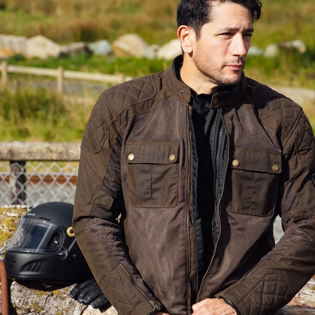 ワックスコットンメッシュジャケット  "Shenstone II Cotec Air Jacket"【オリーブ】