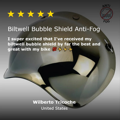 Biltwell  バブルシールド ”Bubble Shield Anti-Fog” 【ゴールドミラー】