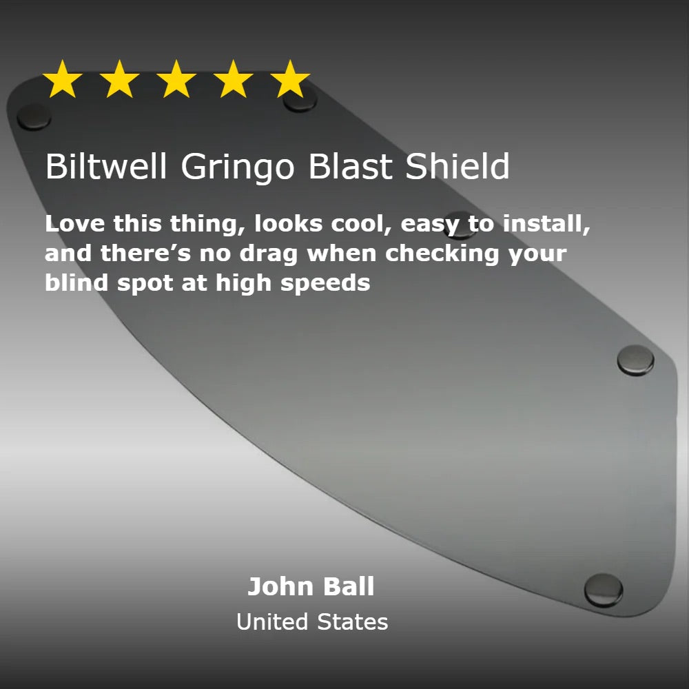 Biltwell GRINGO グリンゴ 専用シールド "Gringo Blast Shield" 【クロームミラー】