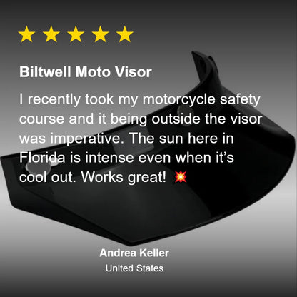 Biltwell （ビルトウェル）"MOTO VISOR" ヘルメット用 バイザー 【ブラック】