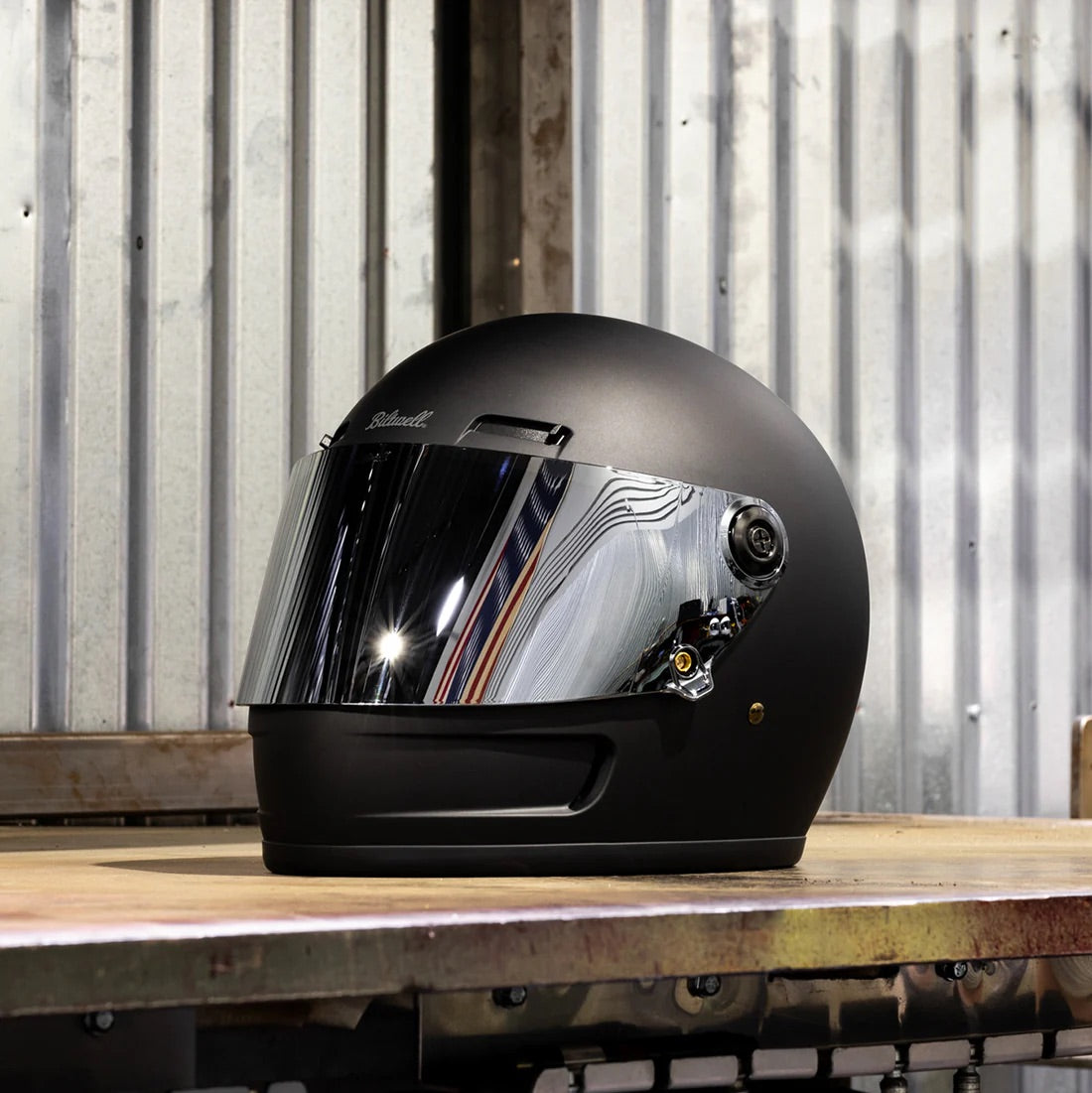 Biltwell フルフェイス GRING S/SV R22.06 専用シールド 【クロームミラー】