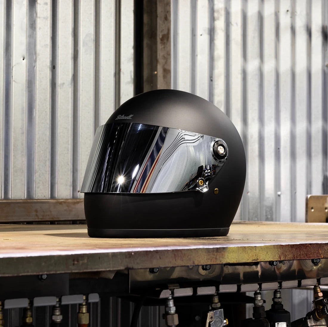 Biltwell フルフェイス GRING S/SV R22.06 専用シールド 【クロームミラー】