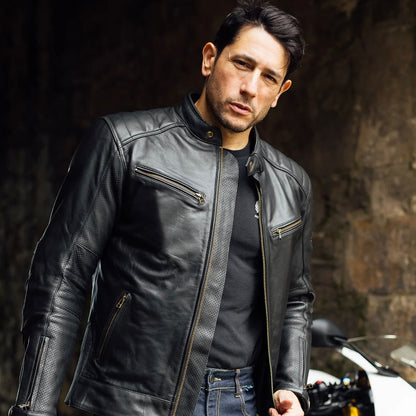 レザージャケット  "Chase II D3O Perforated Jacket"【ブラック】