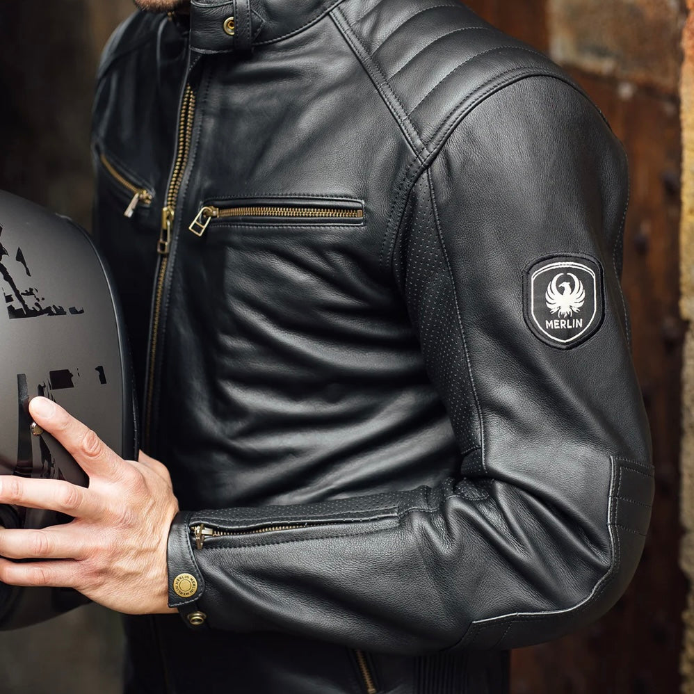 レザージャケット  "Chase II D3O Perforated Jacket"【ブラック】