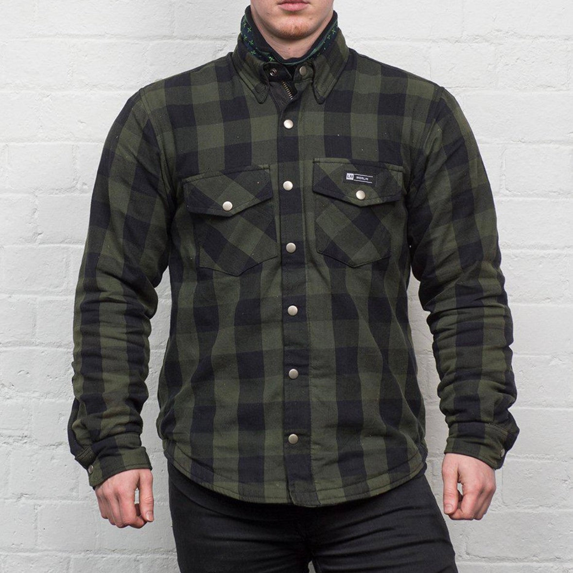 ライディングシャツジャケット  "Axe Protective Shirt"【グリーン】