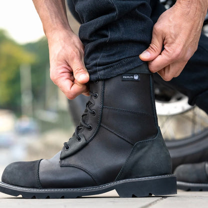 MERLIN マーリン 防水/防寒 レザーライディングブーツ 【ブラック】Bandit D3O® Waterproof Boot