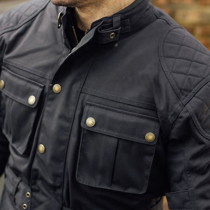MERLIN マーリン 防水 エコラミネートジャケット ”Burslem Eco Laminated Jacket” 【ブラック】
