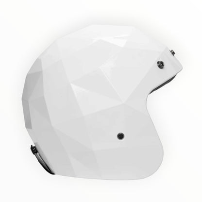 HOLYFREEDOM ホーリーフリーダム "STEALTH" ジェットヘルメット WHITE DIAMOND 【装飾品】
