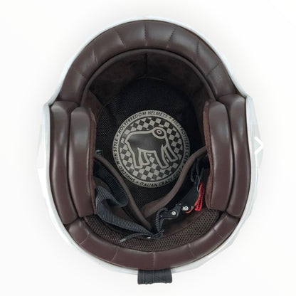 HOLYFREEDOM ホーリーフリーダム "STEALTH" ジェットヘルメット WHITE DIAMOND 【装飾品】