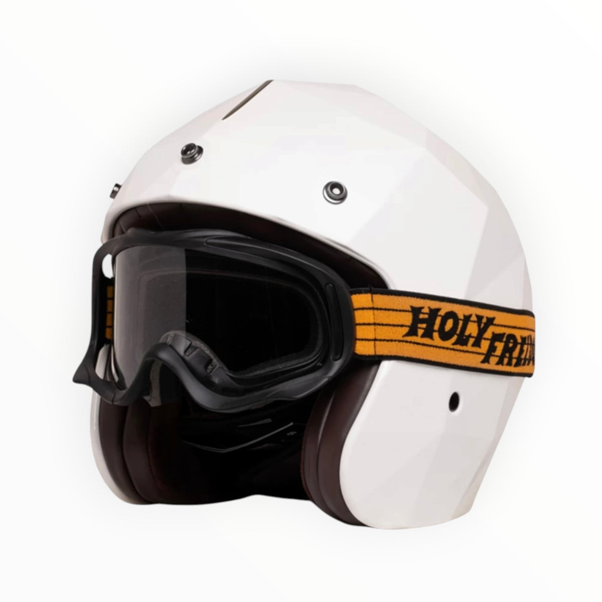HOLYFREEDOM ホーリーフリーダム "STEALTH" ジェットヘルメット WHITE DIAMOND 【装飾品】