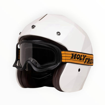HOLYFREEDOM ホーリーフリーダム "STEALTH" ジェットヘルメット WHITE DIAMOND 【装飾品】