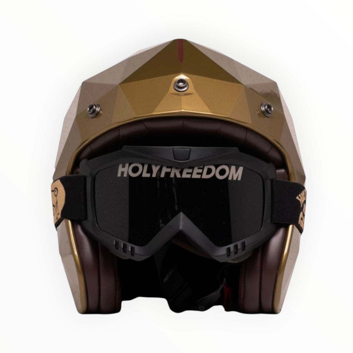 HOLYFREEDOM ホーリーフリーダム "STEALTH" ジェットヘルメット GOLDEN EYE 【装飾品】