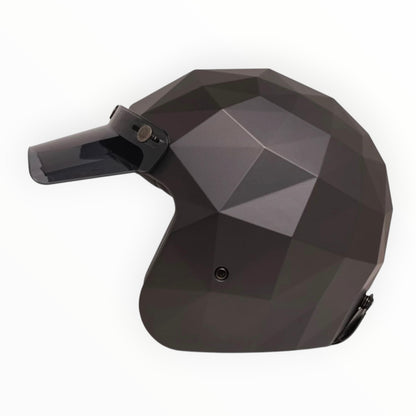 HOLYFREEDOM ホーリーフリーダム "STEALTH" ジェットヘルメット MATT DARK【装飾品】