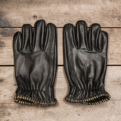 13 1/2 （サーティー アンド ア ハーフ）レザーグローブ "Loud Ride gloves" 【ブラック】