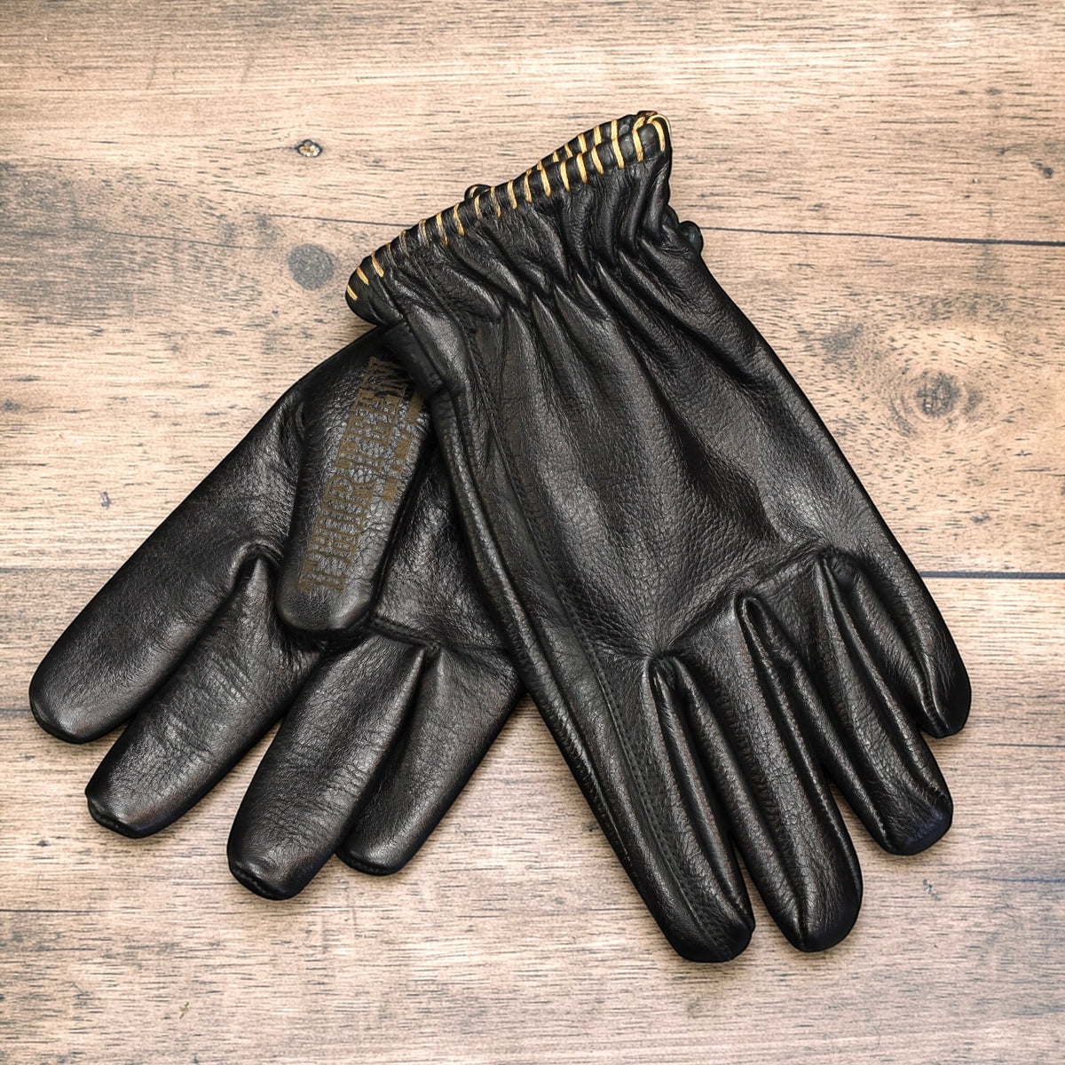 13 1/2 （サーティー アンド ア ハーフ）レザーグローブ "Loud Ride gloves" 【ブラック】