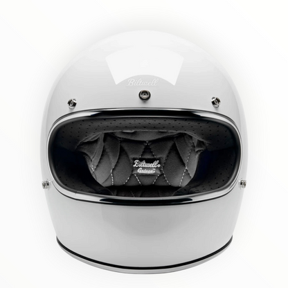Biltwell ビルトウェル "GRINGO" フルフェイスヘルメット Gloss White【装飾品】