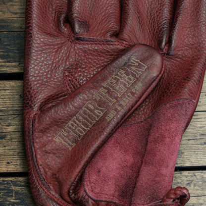 13 1/2 （サーティー アンド ア ハーフ）レザーグローブ "Loud Ride gloves" 【バーガンディー】