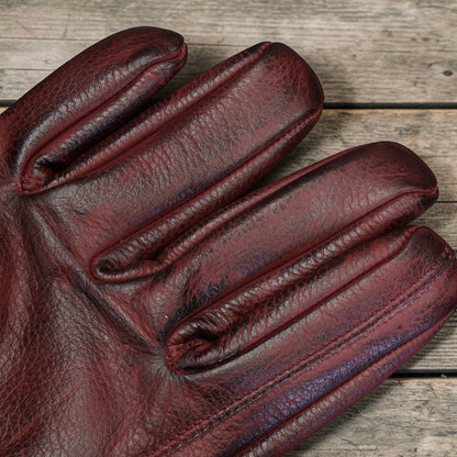 13 1/2 （サーティー アンド ア ハーフ）レザーグローブ "Loud Ride gloves" 【バーガンディー】