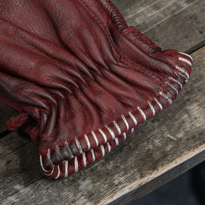 13 1/2 （サーティー アンド ア ハーフ）レザーグローブ "Loud Ride gloves" 【バーガンディー】