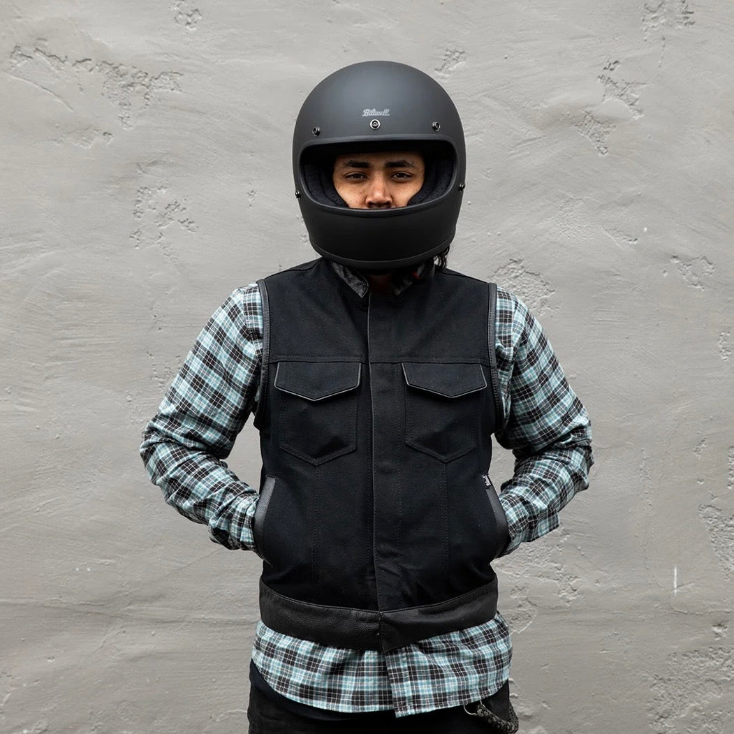 Biltwell ビルトウェル "GRINGO" フルフェイスヘルメット Flat Black【装飾品】