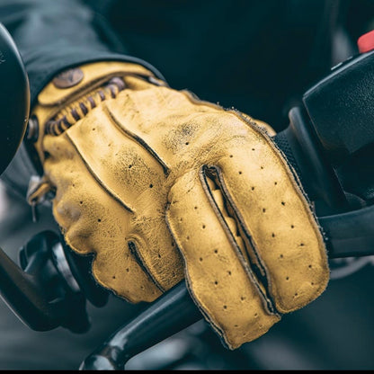By City バイシティ レザーグローブ "Second Skin Gloves" 【イエロー】