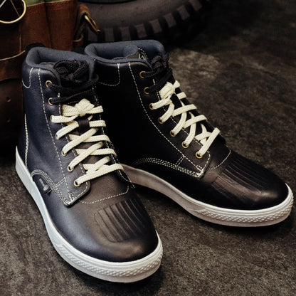 MERLIN マーリン レザーライディングスニーカー 【ブラック】 ”Stretton D3O Heritage Trainer"