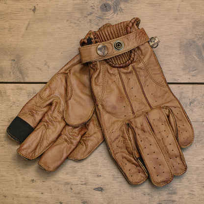 By City バイシティ レザーグローブ "Second Skin Gloves" 【ベージュ】