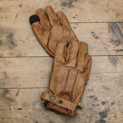By City バイシティ レザーグローブ "Second Skin Gloves" 【ベージュ】