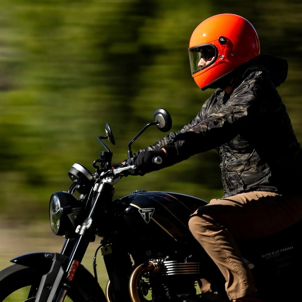 Biltwell ビルトウェル "GRINGO S" フルフェイスヘルメット Gloss Hazard Orange【装飾品】