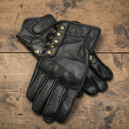By City バイシティ レザーグローブ "Thunder gloves" 【ブラック】