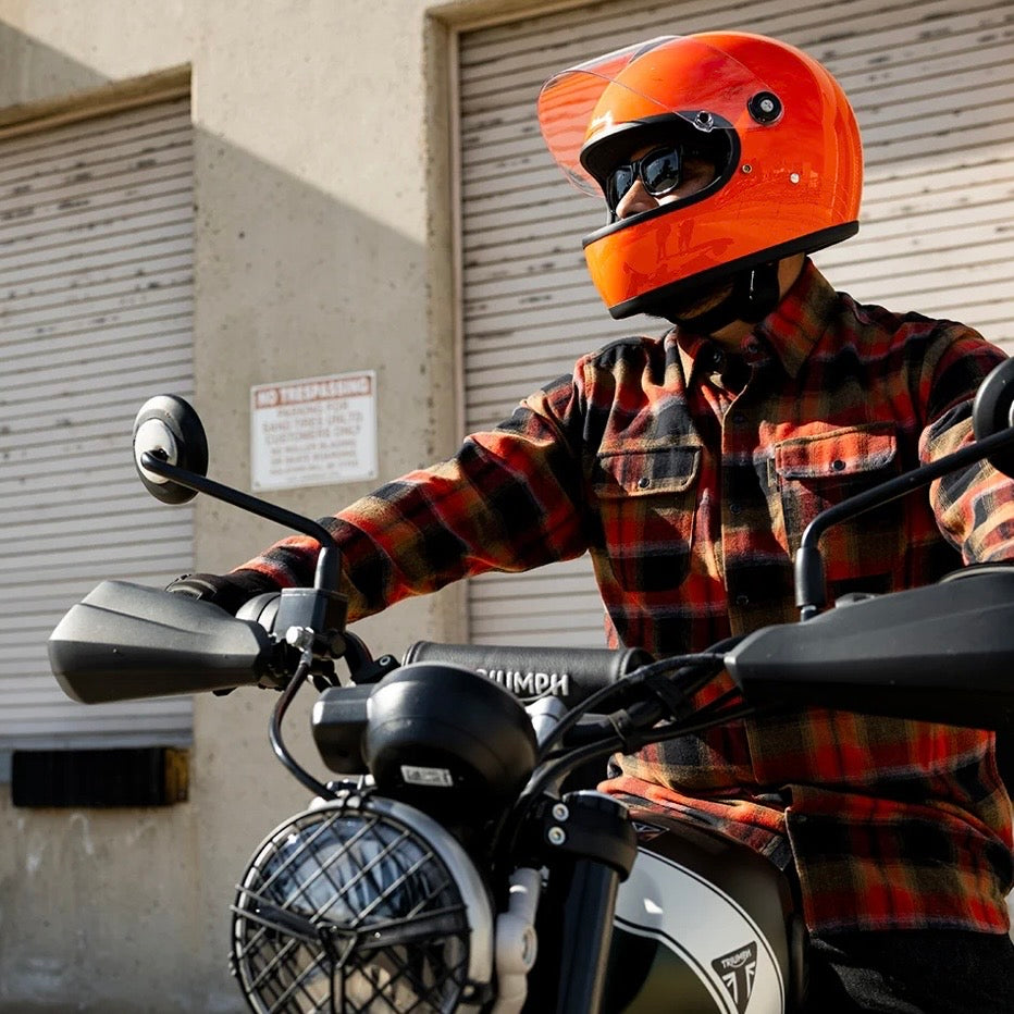 Biltwell ビルトウェル "GRINGO S" フルフェイスヘルメット Gloss Hazard Orange【装飾品】