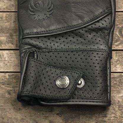 MERLIN マーリン パンチングレザーグローブ ”Legacy Leather D3O Glove” 【ブラック】