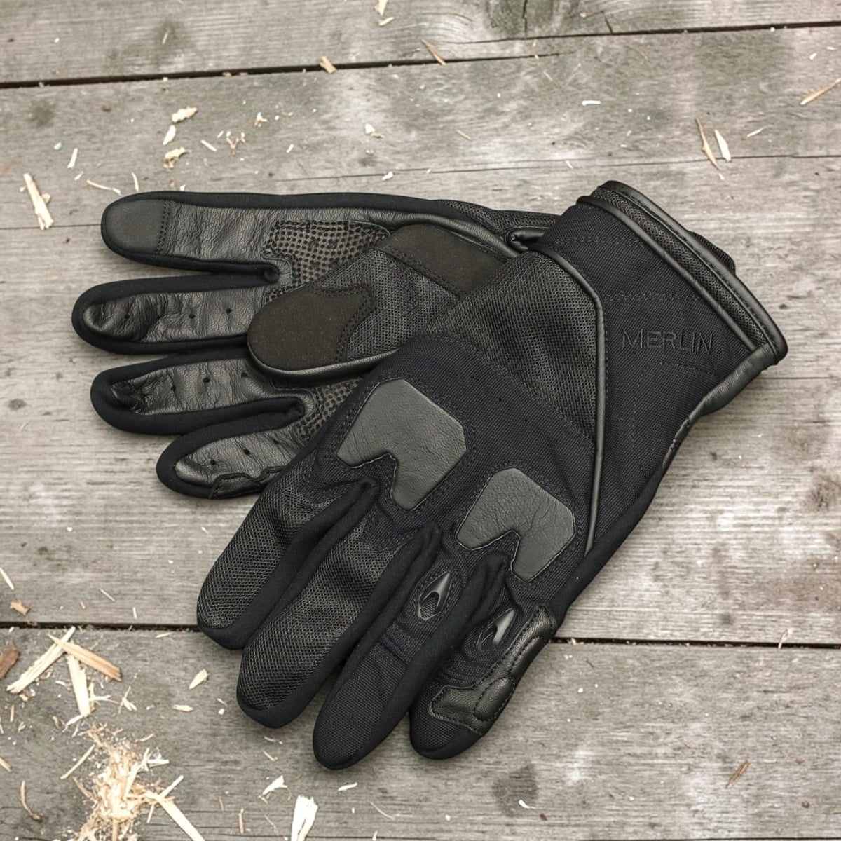 MERLIN マーリン メッシュグローブ ブラック "Kaplan Mesh Glove"