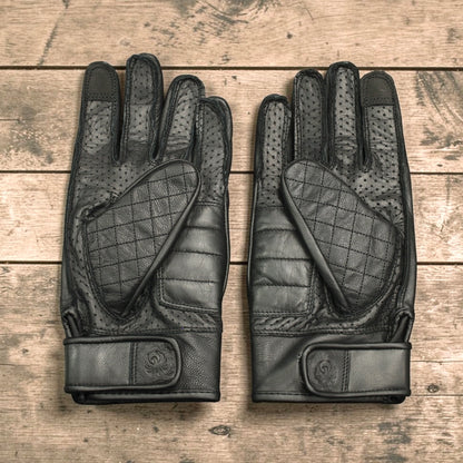 MERLIN マーリン パンチングレザーグローブ "CLANSTONE D3O LETHER GLOVE" 【ブラック】